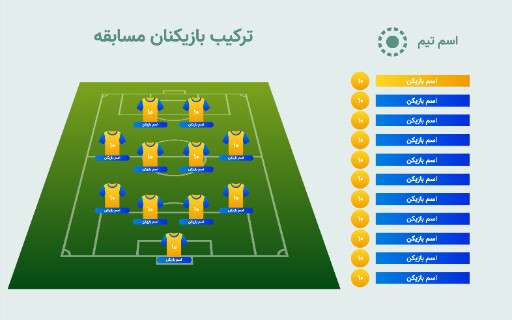 ترکیب بازی فوتبال