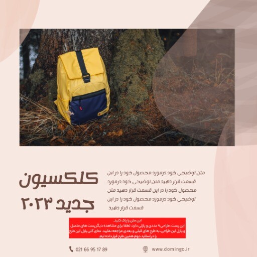 کوله پشتی ۲۰۲۳ جدید ن۹۹۰۳۹۱۰۶