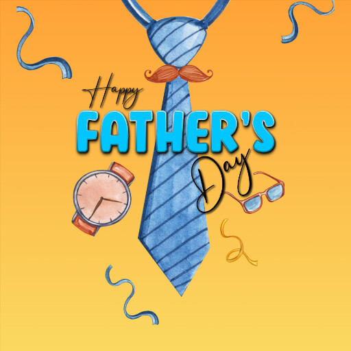 روز پدر، کراوات، ساعت، عینک، سیبیل