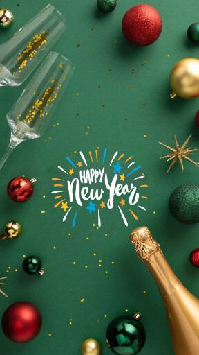 عکس خفن کارت تبریک سال نو میلادی 2025